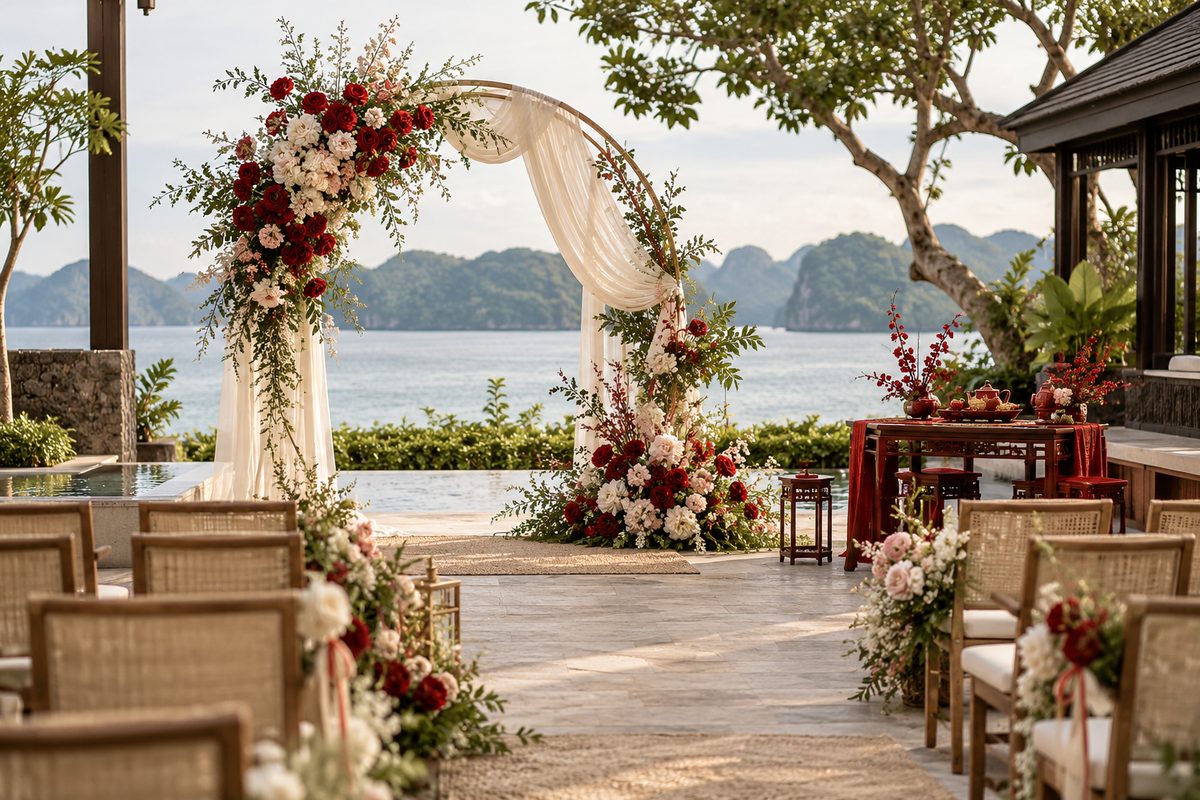 chinese enchanting wedding decoration inspiration in Langkawi
