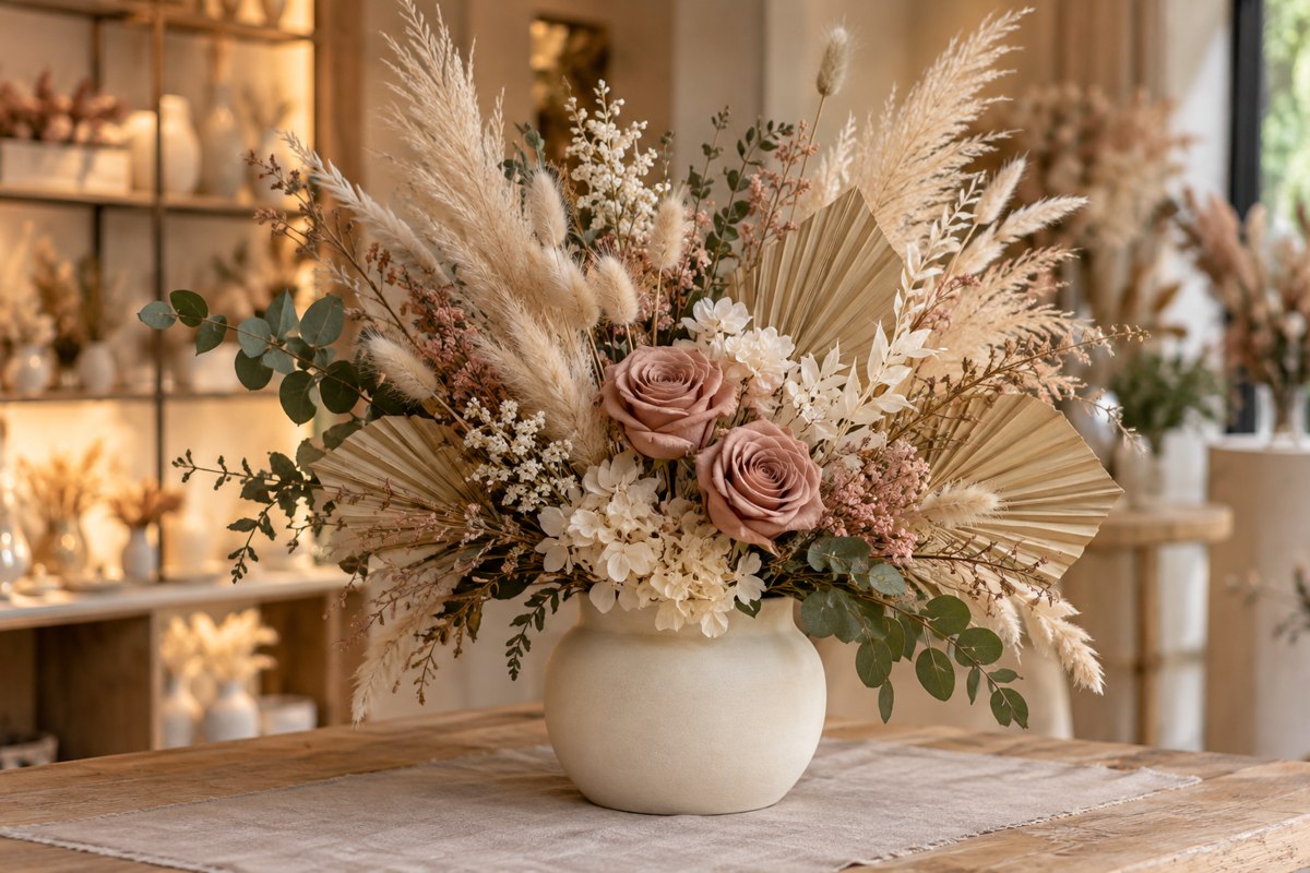 Artificial, preserved & dried flowers