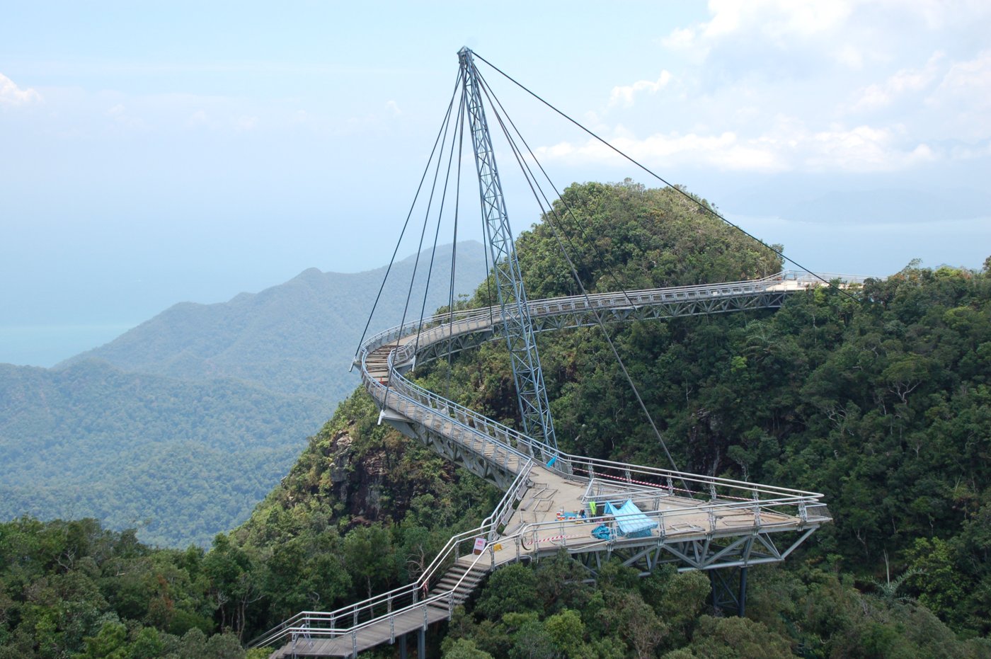 Langkawi Sky Bridge above the rainforest