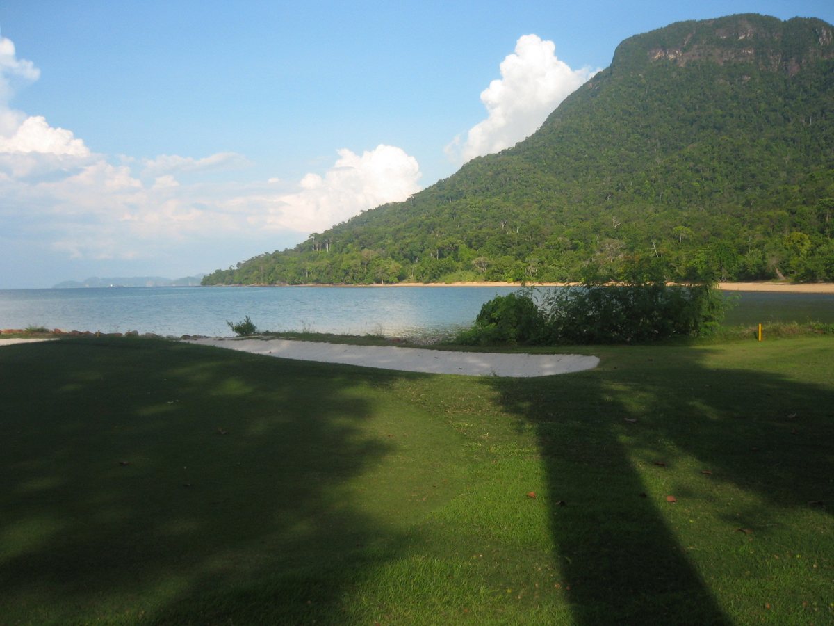 Coastal golf green at Datai in Langkawi