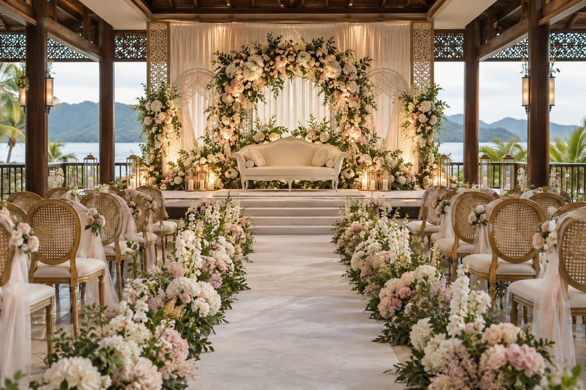 malay classy wedding decoration inspiration in Langkawi